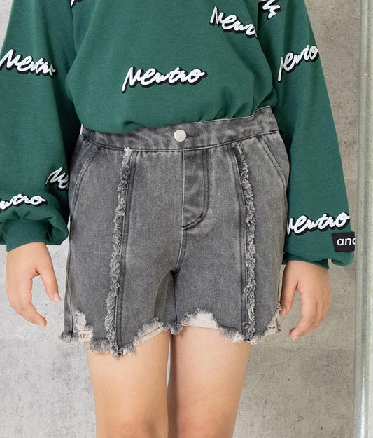 ダメージデニムショートパンツ 422-3109