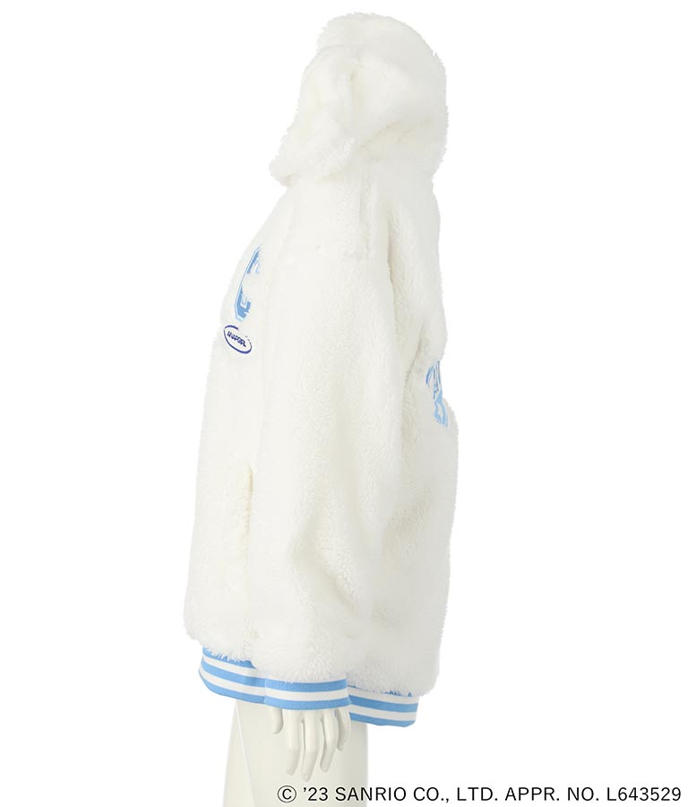 ANAPGiRL × シナモロール 耳付き ボア ジップパーカー【KIDSお揃い】 914-7323