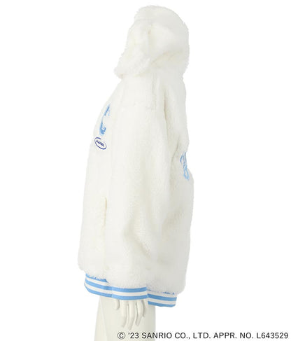 ANAPGiRL × シナモロール 耳付き ボア ジップパーカー【KIDSお揃い】 914-7323