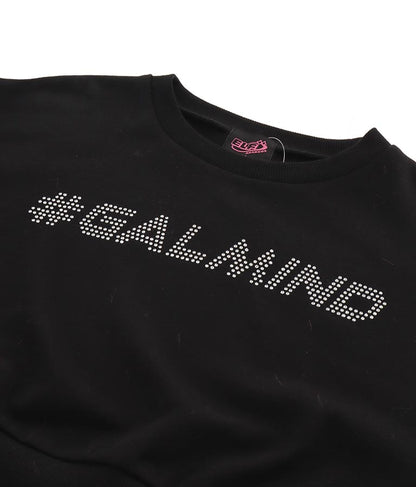 エルフ荒川 × ANAPコラボ GALMIND ラインストーン 袖ファー ショート丈 スウェット トレーナー 793-9063