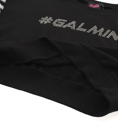 エルフ荒川 × ANAPコラボ GALMIND ラインストーン 袖ファー ショート丈 スウェット トレーナー 793-9063