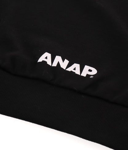 エルフ荒川 × ANAPコラボ GALMIND ラインストーン 袖ファー ショート丈 スウェット トレーナー 793-9063