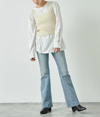 タートルネッククロップドニットアンサンブル セット 158-5515