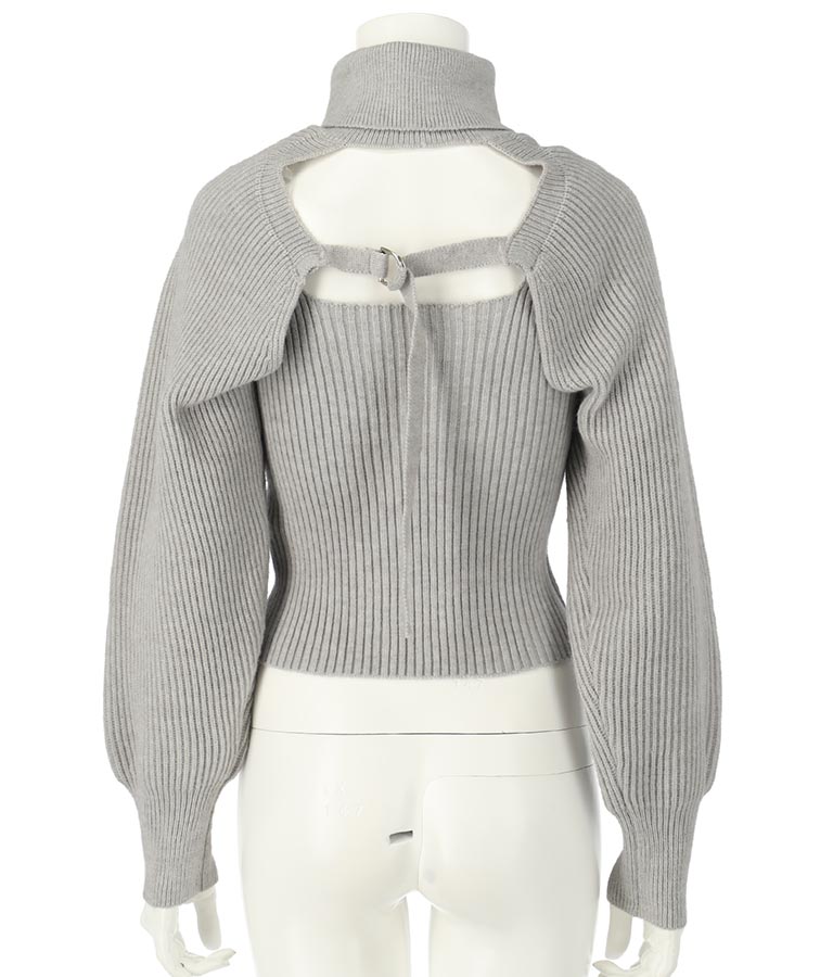 タートルネッククロップドニットアンサンブル セット 158-5515