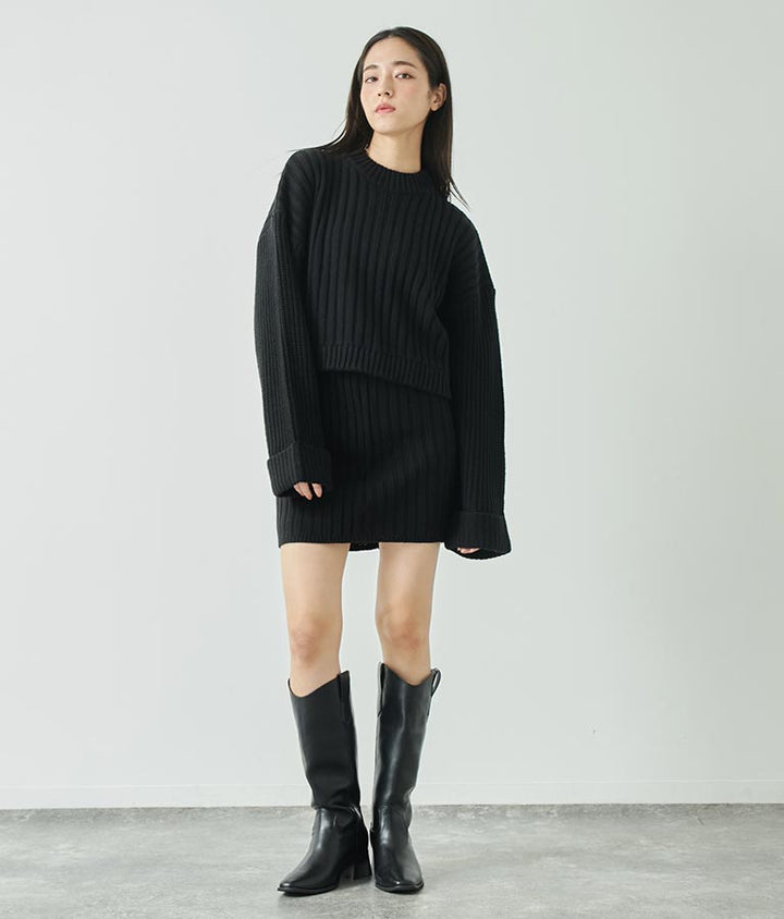 プチハイネックニットセットアップ【親子お揃い】 798-8949