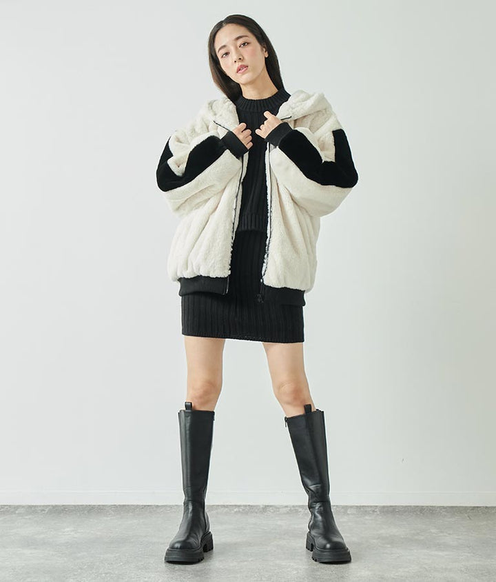 プチハイネックニットセットアップ【親子お揃い】 798-8949