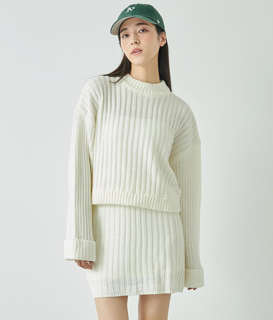 プチハイネックニットセットアップ【親子お揃い】 798-8949