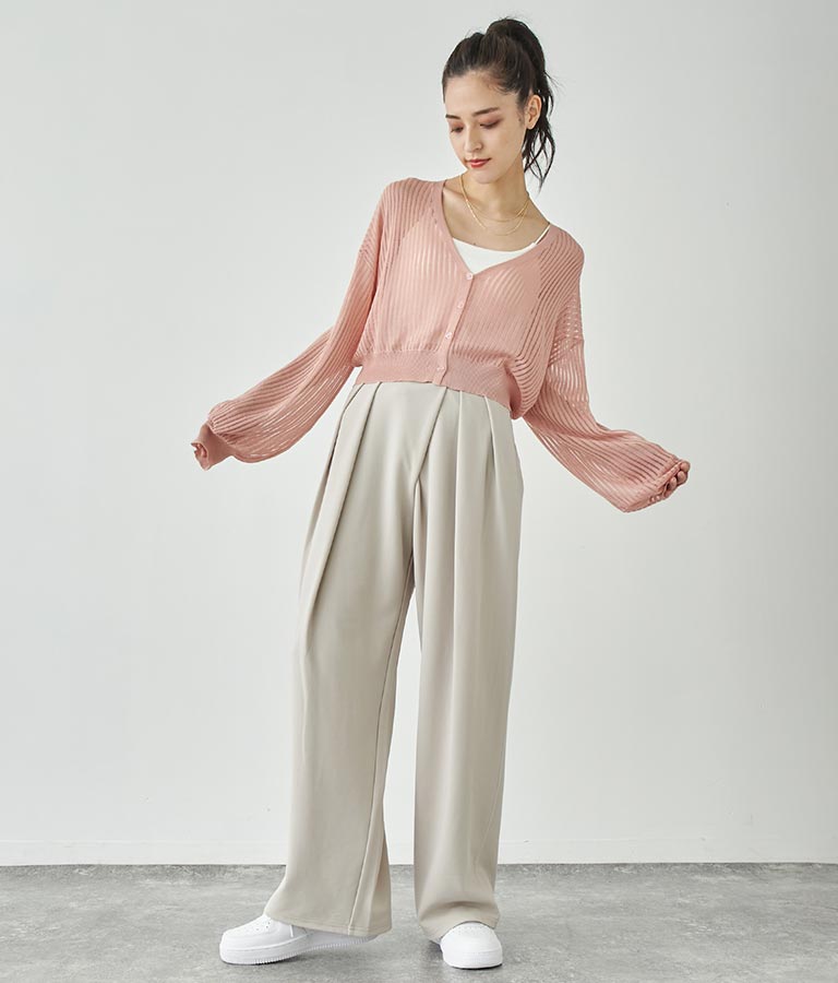 タック ワイド パンツ 792-8983