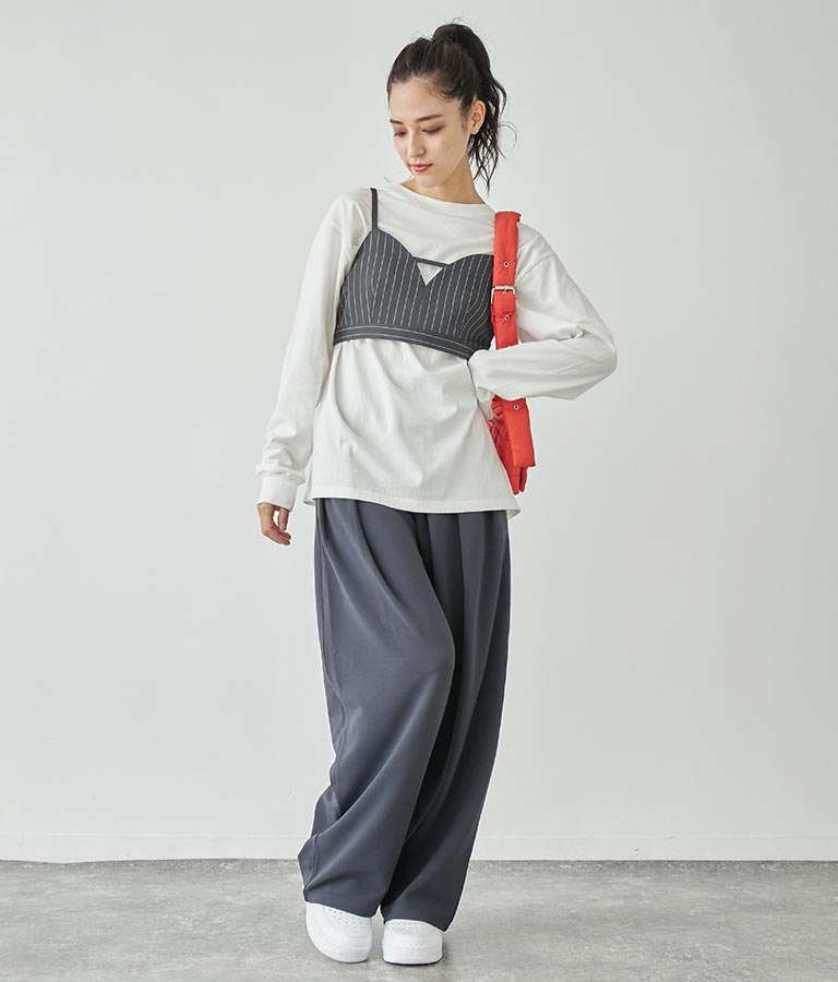 タック ワイド パンツ 792-8983