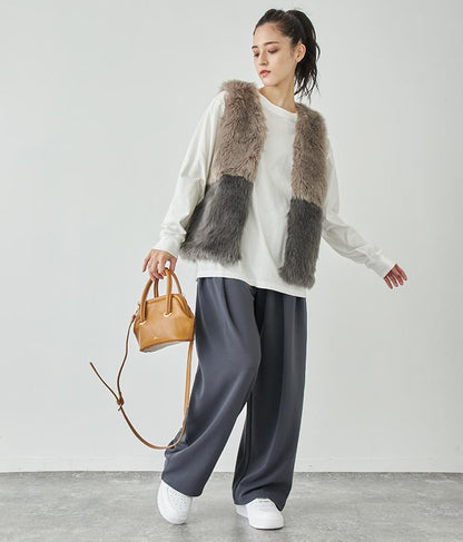 タック ワイド パンツ 792-8983