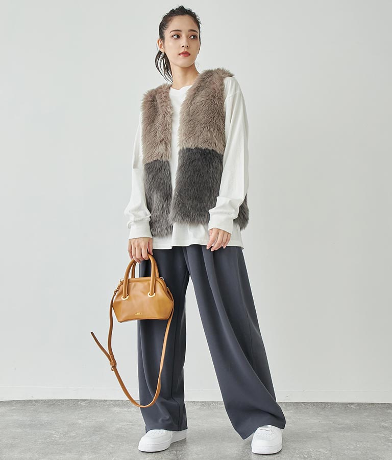 タック ワイド パンツ 792-8983