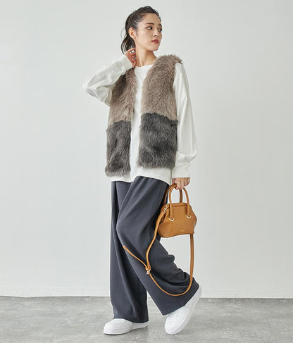 タック ワイド パンツ 792-8983