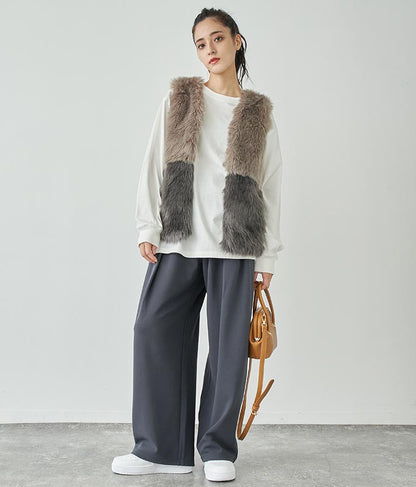 タック ワイド パンツ 792-8983