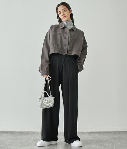 タック ワイド パンツ 792-8983