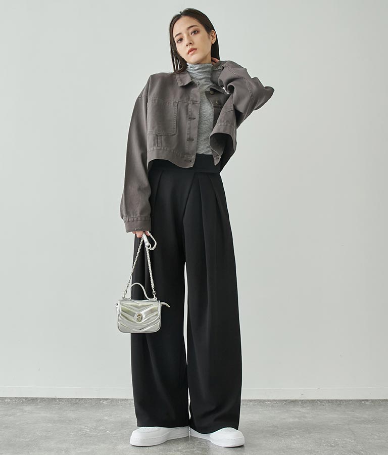 タック ワイド パンツ 792-8983