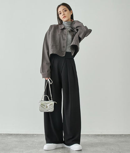 タック ワイド パンツ 792-8983