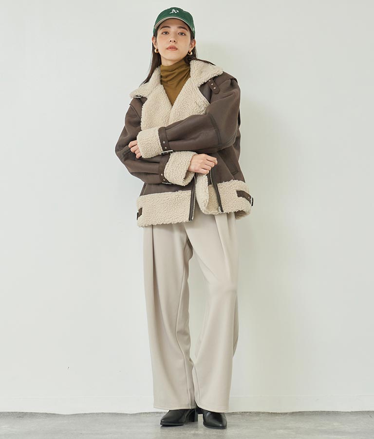 タック ワイド パンツ 792-8983