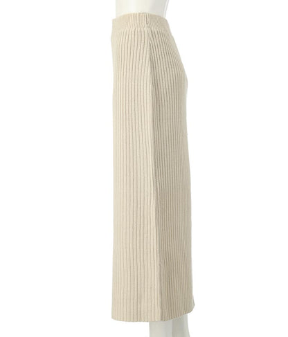 バックスリット リブ ニット ロング タイト スカート 491-2601