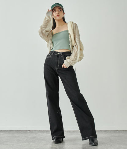 ストレッチ デニム ロング パンツ 152-5447