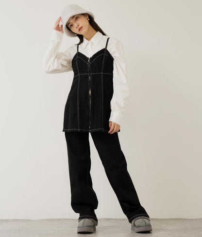 ストレッチ デニム ロング パンツ 152-5447