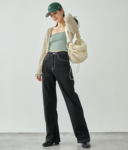 ストレッチ デニム ロング パンツ 152-5447