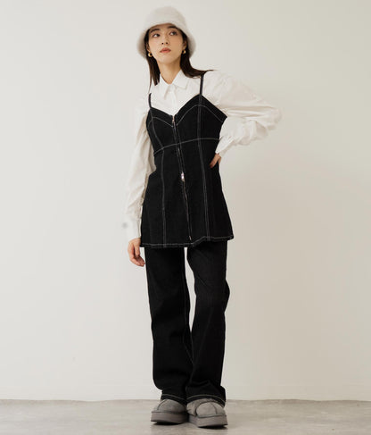 ストレッチ デニム ロング パンツ 152-5447