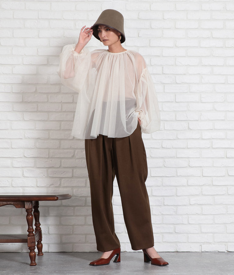 起毛ツイル ベルクロ タックパンツ 362-9237