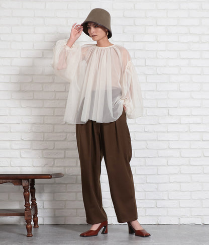 起毛ツイル ベルクロ タックパンツ 362-9237