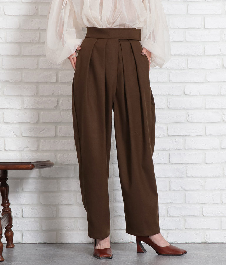 起毛ツイル ベルクロ タックパンツ 362-9237