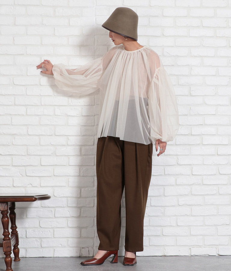 起毛ツイル ベルクロ タックパンツ 362-9237