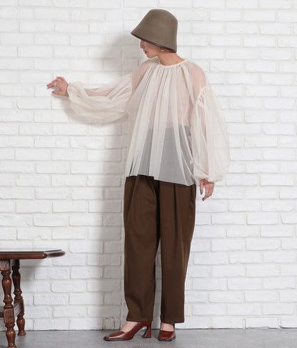 起毛ツイル ベルクロ タックパンツ 362-9237