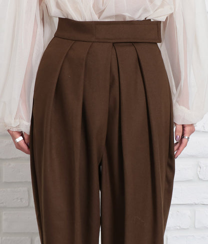 起毛ツイル ベルクロ タックパンツ 362-9237