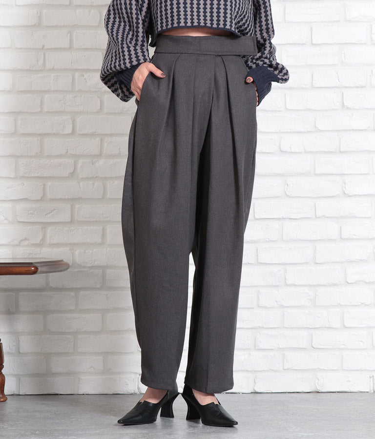 起毛ツイル ベルクロ タックパンツ 362-9237