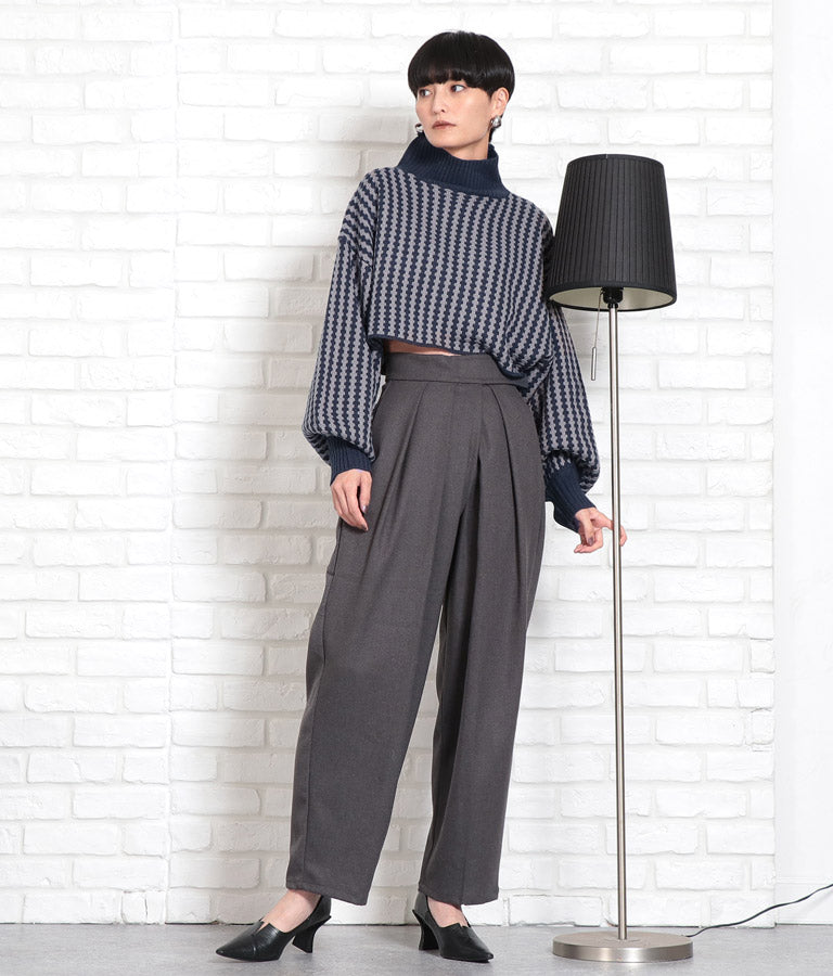 起毛ツイル ベルクロ タックパンツ 362-9237