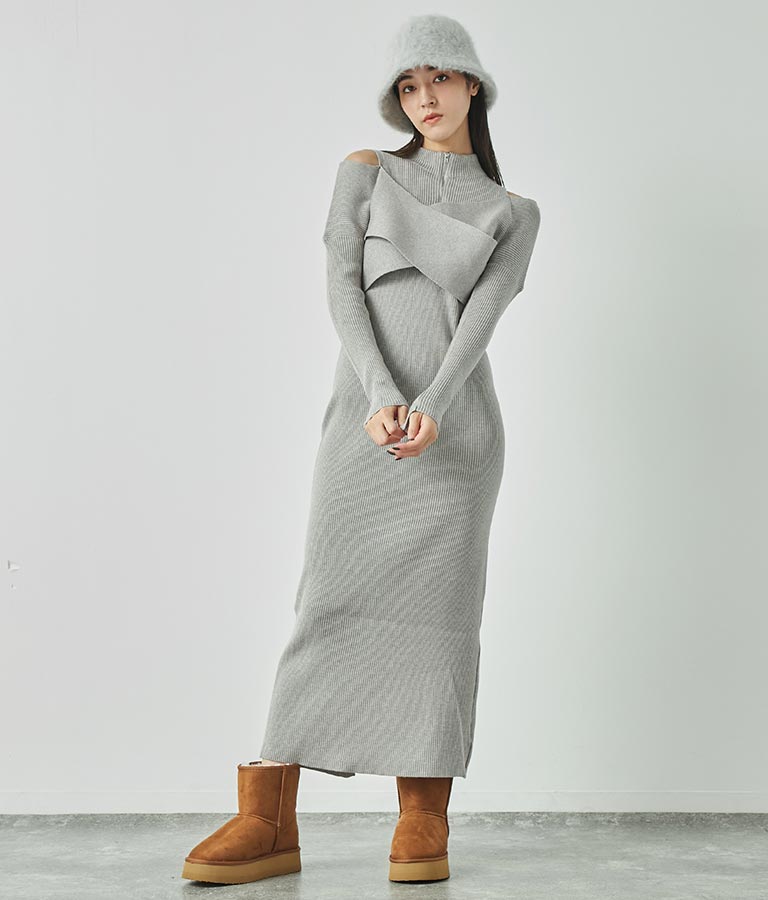 厚底ムートンブーツ 799-8940