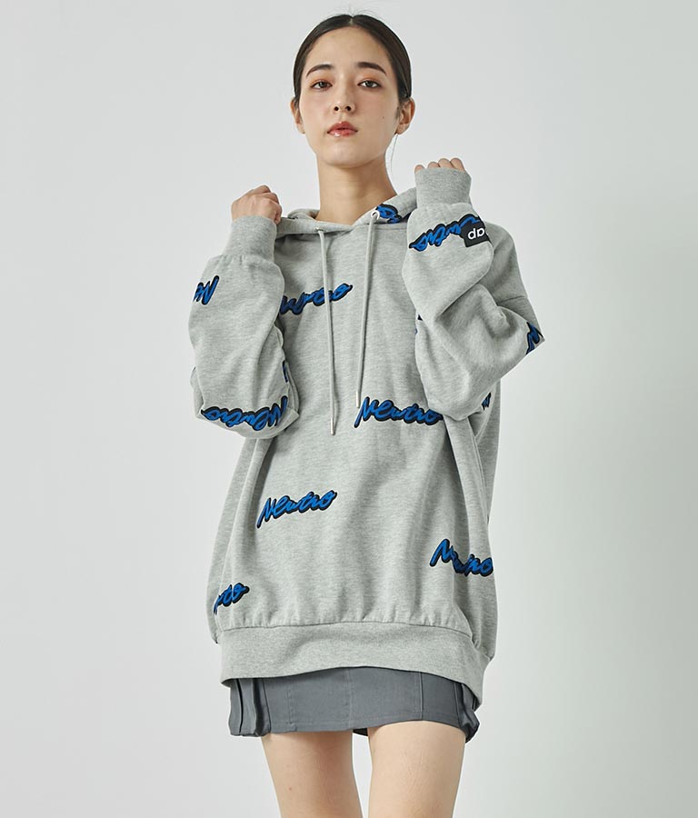 英字柄 裏毛 スウェット パーカー【親子お揃い】 793-9041