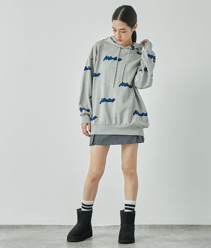 英字柄 裏毛 スウェット パーカー【親子お揃い】 793-9041