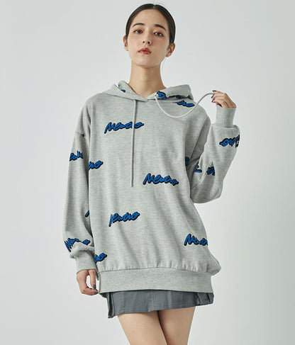 英字柄 裏毛 スウェット パーカー【親子お揃い】 793-9041