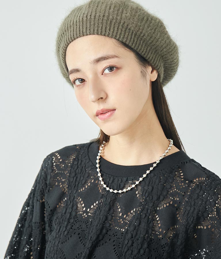 バイカラーボールチェーンネックレス 799-9048