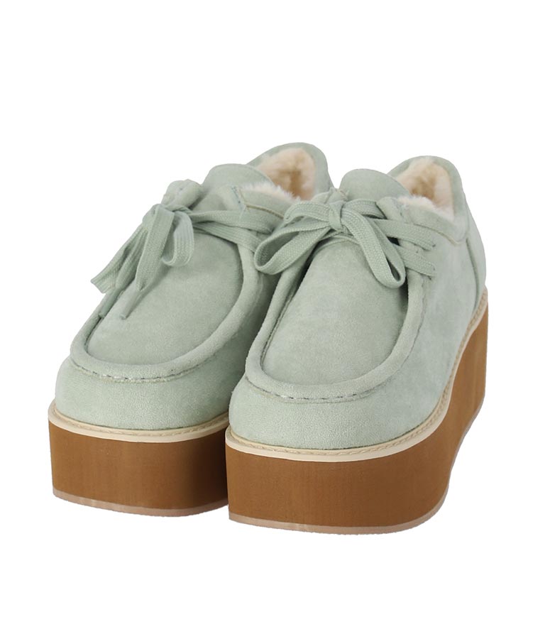 中ボア 厚底 モカシン シューズ 859-5708
