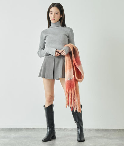 フリンジ大判ストール 159-5517