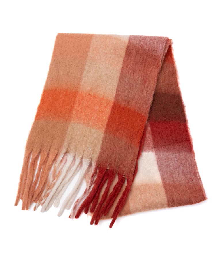 フリンジ大判ストール 159-5517