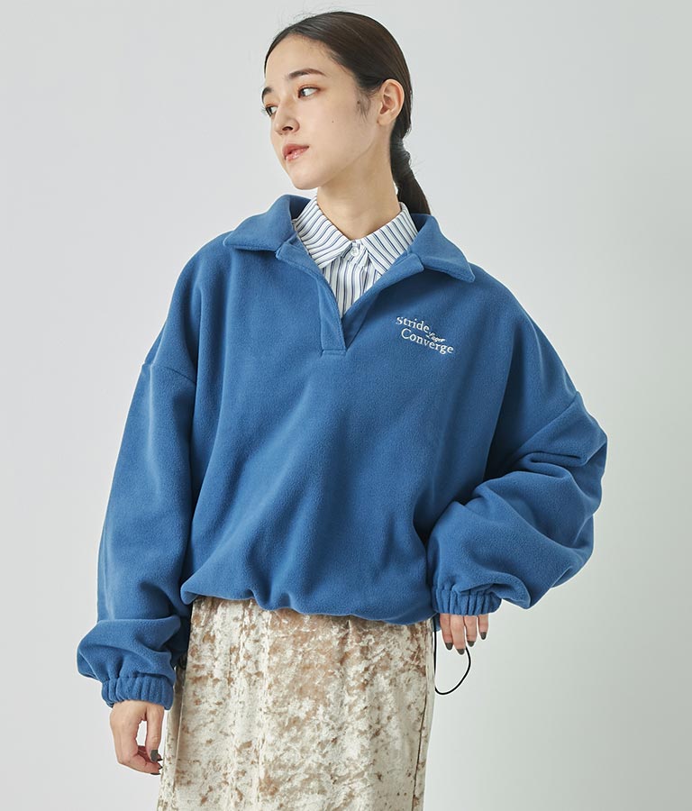 オープンスリーブ オーバー サイズシャツ 154-5505