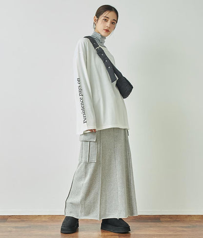 裏毛スウェットカーゴスカート 791-9002