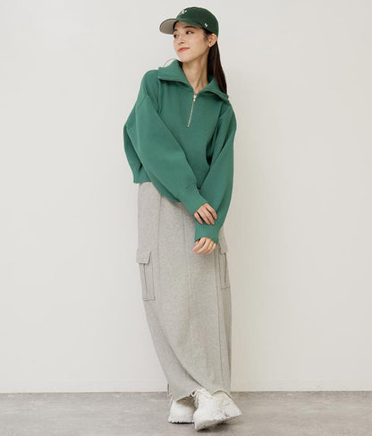 裏毛スウェットカーゴスカート 791-9002