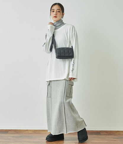 裏毛スウェットカーゴスカート 791-9002