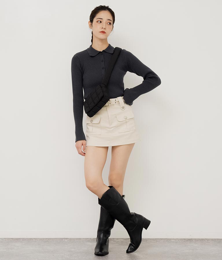 ナイロン キルティング ミニショルダー バッグ 159-5484