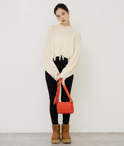 ナイロン キルティング ミニショルダー バッグ 159-5484