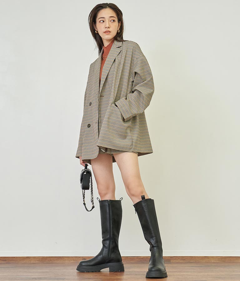 サイドゴアロングブーツ 799-8955