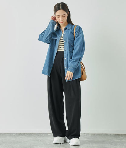 デニムオーバーサイズシャツ 154-5497